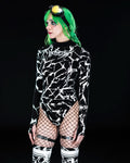 AP3X-7 SPIKEZ Bodysuit ( White )